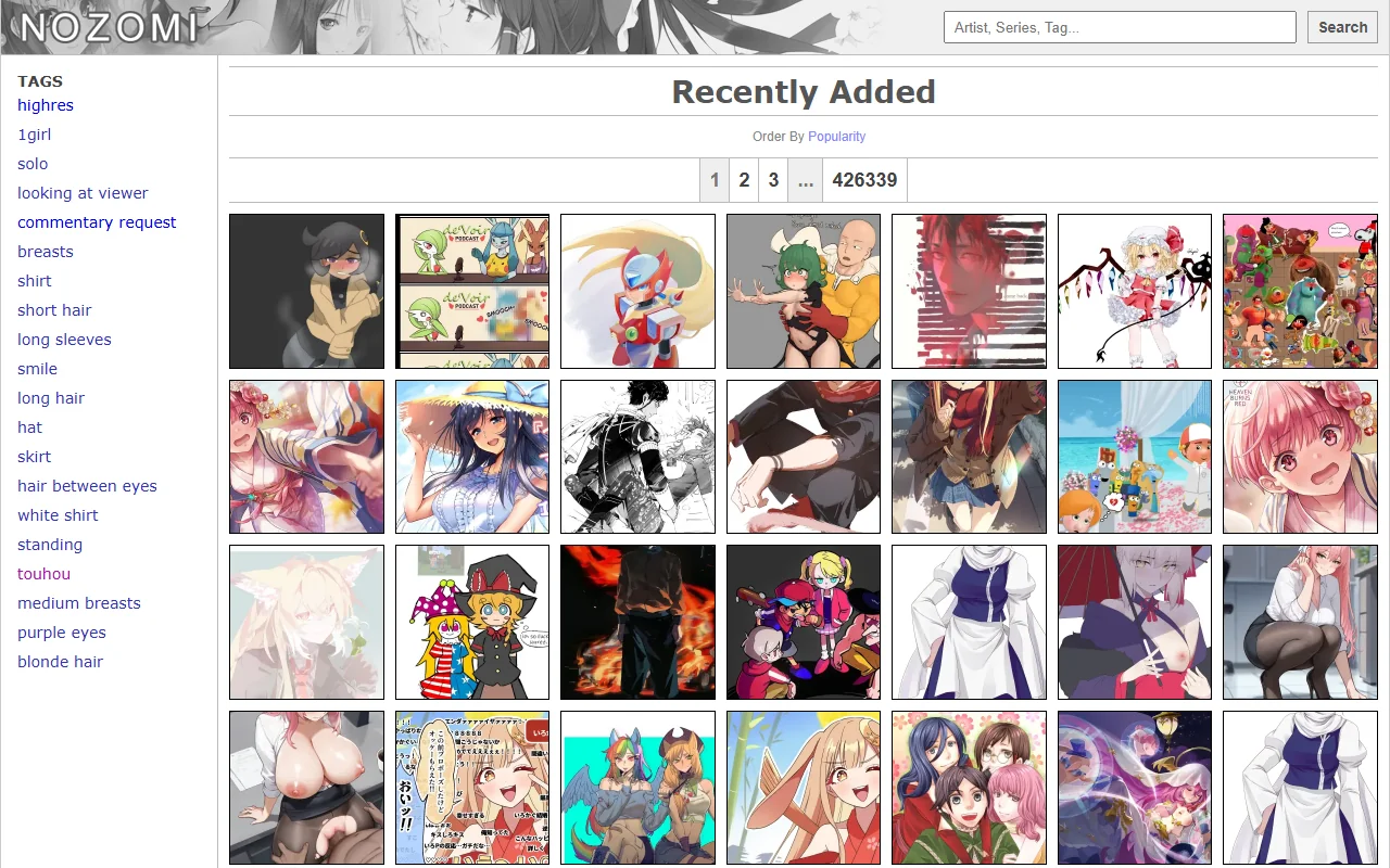 Screenshot of Nozomila